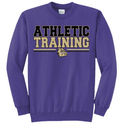 Adult Athletic Training Purple Crewneck Sweatshirt Thumbnail