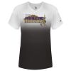 Women's V-Neck Ombre T-Shirt Thumbnail